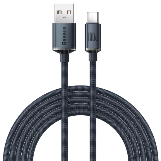 Kabel Baseus Crystal Shine USB-C–USB-C 100 W 2 m czarny – produkt w dokładnym wariancie wskazanym kodem CAJY000501, zgod