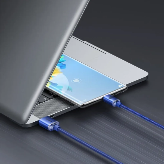Baseus USB-A do USB-C kabel niebieski 2 m