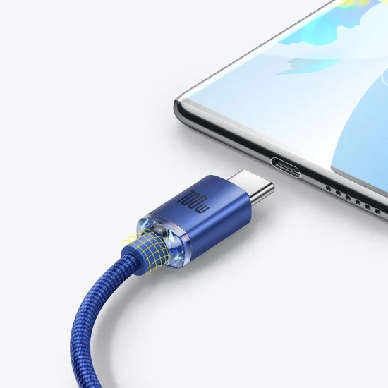 Baseus USB-A do USB-C kabel niebieski 2 m