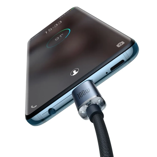Baseus Crystal Shine USB-C do USB-C kabel 100 W 1,2 m
