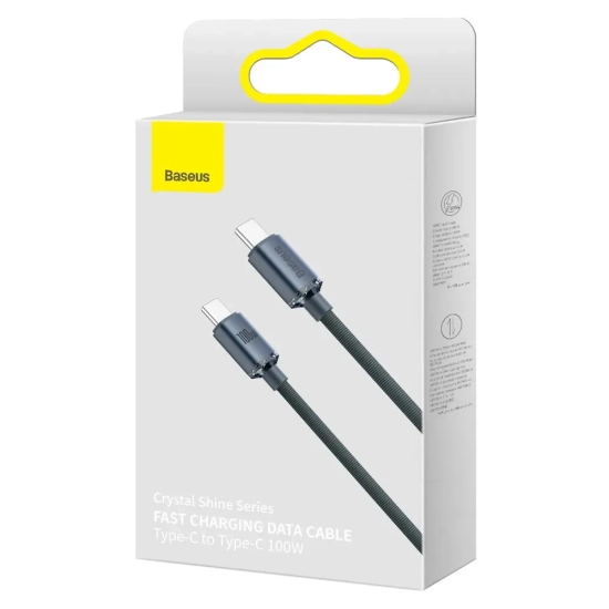 Baseus Crystal Shine USB-C do USB-C kabel 100 W 1,2 m
