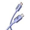 Baseus Crystal Shine CAJY000605 USB-C – USB-C 100 W 1,2 m fioletowy