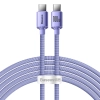 Kabel Baseus Crystal Shine USB-C–USB-C 100 W 2 m fioletowy – produkt w dokładnym wariancie wskazanym kodem CAJY000705, z
