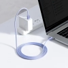 Baseus Kabel Crystal Shine USB-C–USB-C 100 W 2 m fioletowy