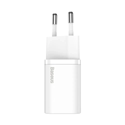 Baseus Super Si ładowarka sieciowa 25W USB-C biała — wariant produktu marki Baseus, kolor biały, moc do 25W.