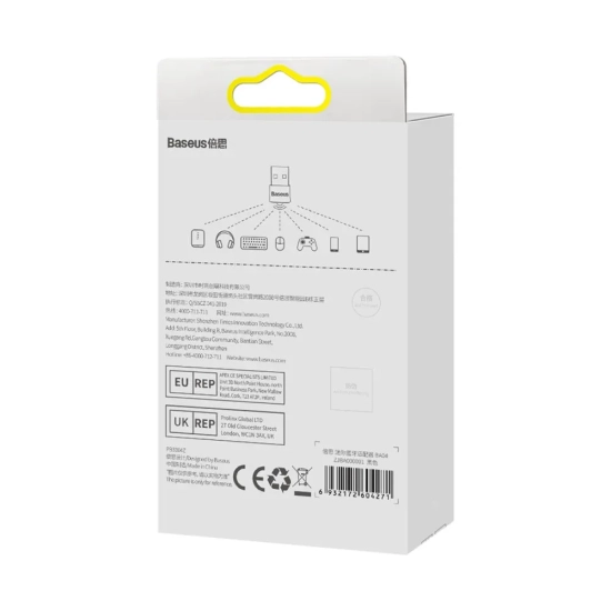 Adapter Bluetooth Baseus BA04 USB-A 5.0 czarny
