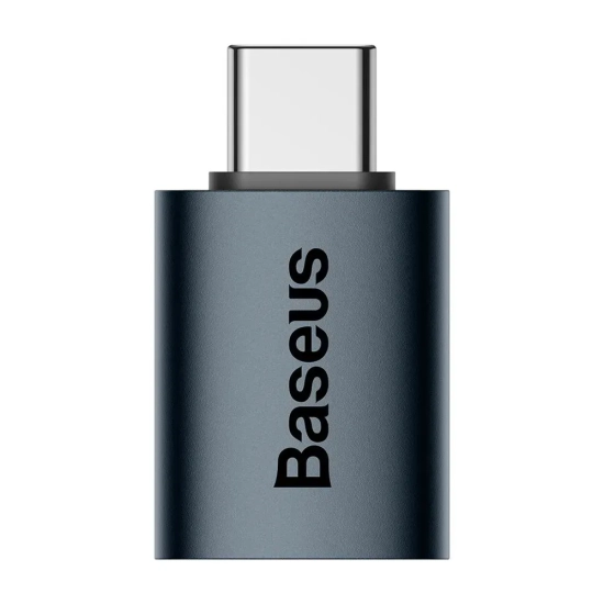 Adapter Baseus Ingenuity USB-C do USB-A 10 Gb/s niebieski