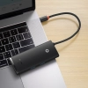 Hub USB-C Baseus Lite Series 6w1 HDMI PD SD/TF czarny