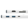Baseus Hub USB-C Lite Series HDMI PD SD TF biały