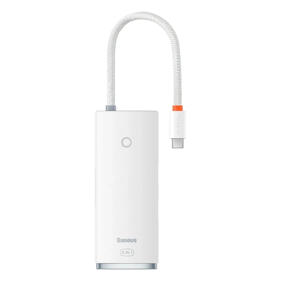 Baseus Hub USB-C Lite Series HDMI PD SD TF biały
