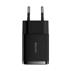 Ładowarka sieciowa Compact 2x USB 10.5W czarny