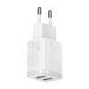 Mała ładowarka sieciowa Compact 2x USB 10.5W biały
