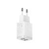 Baseus Ładowarka sieciowa Compact 2x USB-A 10,5 W biała