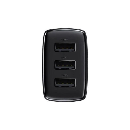 Baseus Compact ładowarka sieciowa 17 W USB czarna