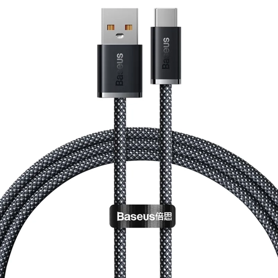 Baseus Dynamic CALD000616 USB-A – USB-C 100W 1,0 m szary – przewód ze złączami USB-A – USB-C w kolorze szary.