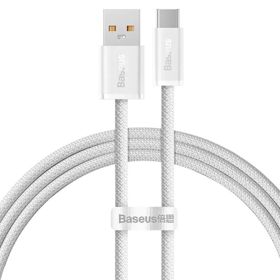 Kabel Baseus Dynamic USB-C–USB-C 100 W 1 m biały – produkt w dokładnym wariancie wskazanym kodem CALD000602, zgodny z op