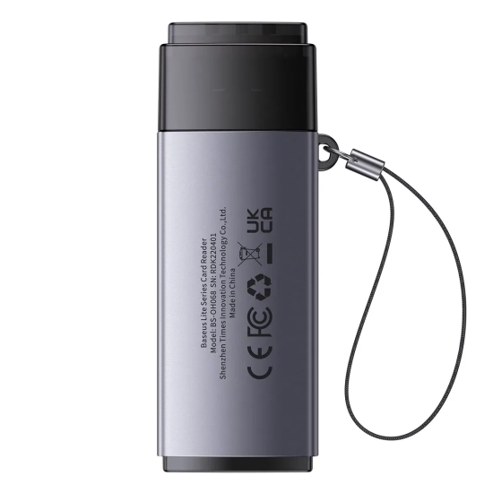 Czytnik kart Baseus Lite Series USB 3.0 SD/TF szary