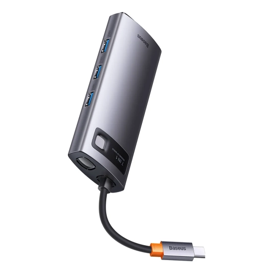 Baseus Hub USB-C Metal Gleam 7w1 HDMI VGA RJ45 PD