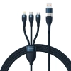 Kabel Baseus Flash Series II 4w1 100W 1,2 m niebieski