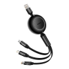Baseus Kabel Bright Mirror 2 USB-A–Micro USB/Lightning/USB-C 66 W 1,1 m