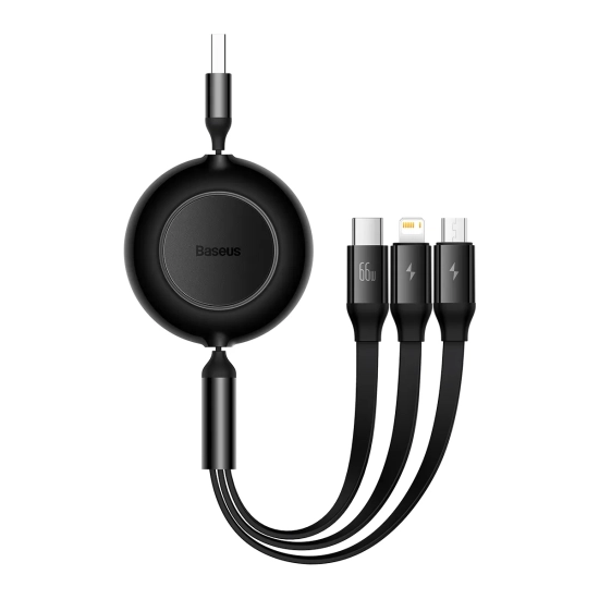 Kabel Baseus Bright Mirror 2 USB-A–Micro USB/Lightning/USB-C 66 W 1,1 m – produkt w dokładnym wariancie wskazanym kodem