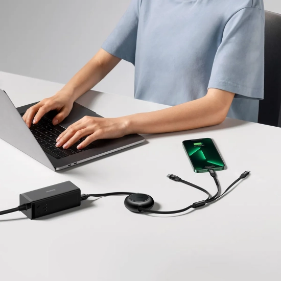 Baseus Kabel Bright Mirror 2 USB-A–Micro USB/Lightning/USB-C 66 W 1,1 m