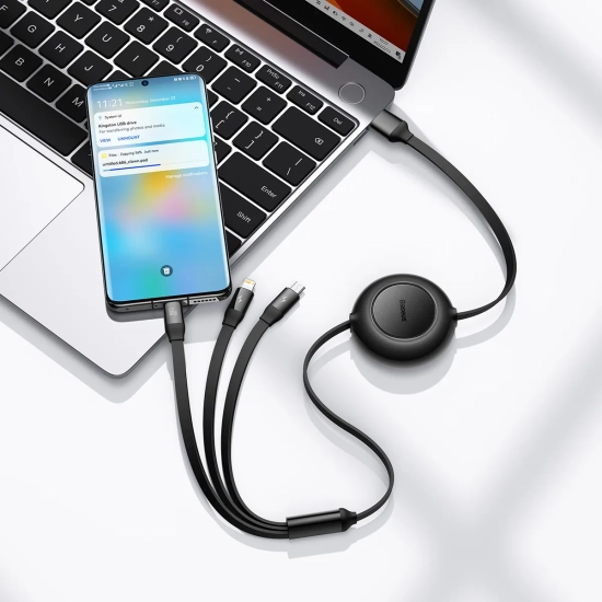 Baseus Kabel Bright Mirror 2 USB-A–Micro USB/Lightning/USB-C 66 W 1,1 m