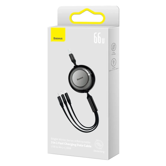 Baseus Kabel Bright Mirror 2 USB-A–Micro USB/Lightning/USB-C 66 W 1,1 m