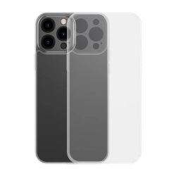 Przezroczyste etui Baseus Frosted Glass Case przeznaczone do Apple iPhone 13 Pro Max.