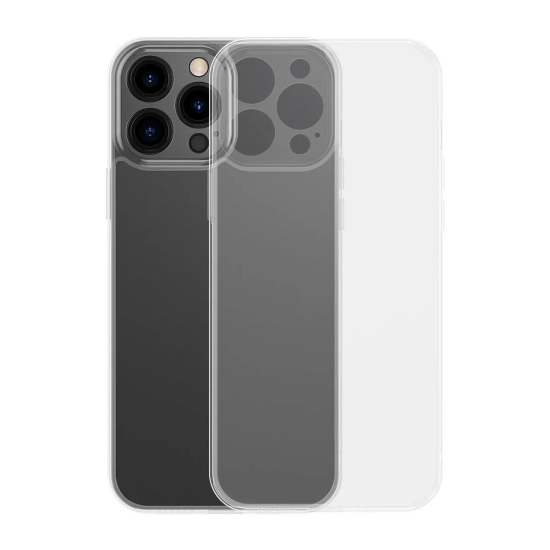 Przezroczyste etui Baseus Frosted Glass Case przeznaczone do Apple iPhone 13 Pro Max.