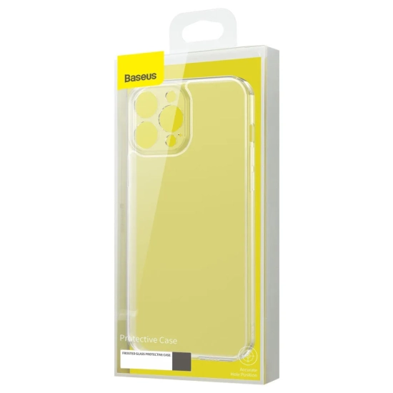 Baseus Etui Frosted Glass iPhone 13 Pro Max przezroczyste