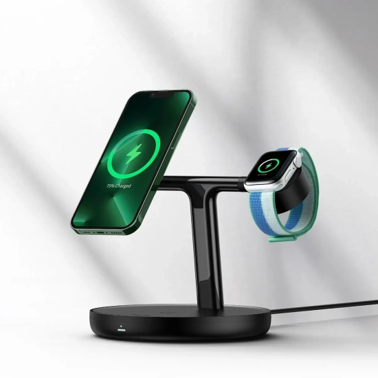 3w1 stojak ładowarka indukcyjna do iPhone Apple Watch AirPods + kabel