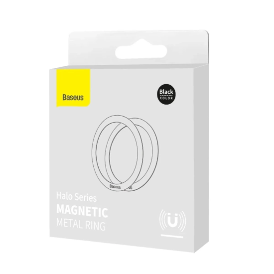 Baseus Pierścienie magnetyczne Halo PCCH000001 2 szt. czarne