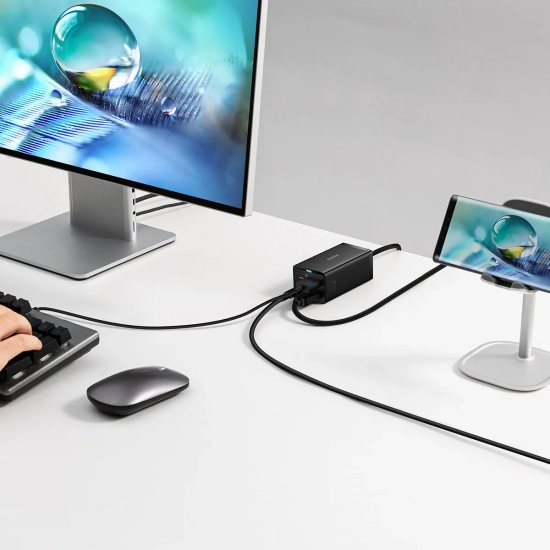 Baseus GaN5 Pro ładowarka sieciowa 2x USB-C czarna