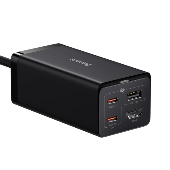 Baseus GaN5 Pro ładowarka sieciowa 2x USB-C czarna