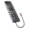 Hub USB-C Baseus EliteJoy Gen2 12w1 z podstawką szary