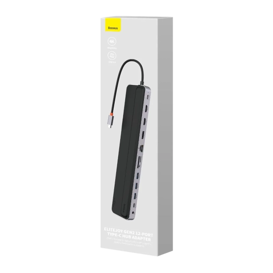Baseus Hub USB-C EliteJoy Gen 2 12w1 podstawka PD 100 W