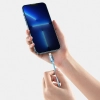 Kabel Baseus Crystal Shine USB-C – Lightning 20W 1,2 m niebieski