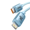 Baseus Crystal Shine USB-C – Lightning 20 W 1,2 m niebieski