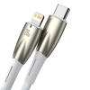 Baseus Glimmer Series USB-C – Lightning 20 W 1 m biały