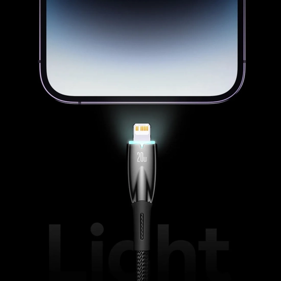 Baseus Kabel Glimmer USB-A–Lightning 2 m 2,4 A czarny