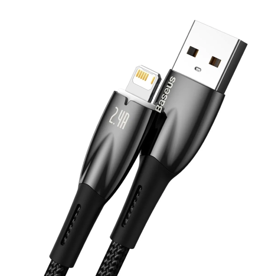 Baseus Kabel Glimmer USB-A–Lightning 2 m 2,4 A czarny
