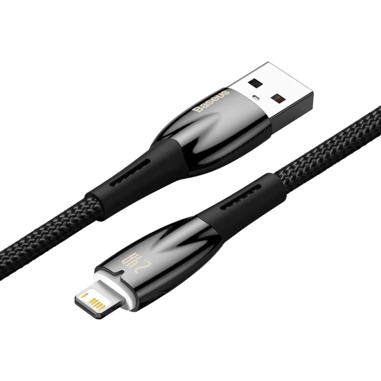 Baseus Kabel Glimmer USB-A–Lightning 2 m 2,4 A czarny