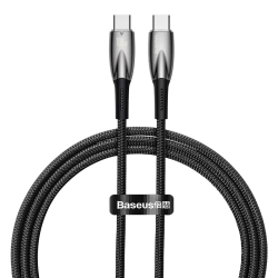 Kabel Baseus Glimmer USB-C – USB-C 100W 1 m czarny