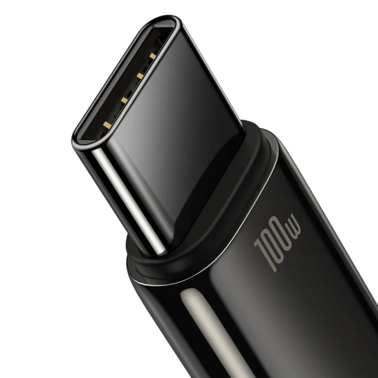 Baseus Kabel Tungsten USB-C–USB-C 100 W 1 m czarny