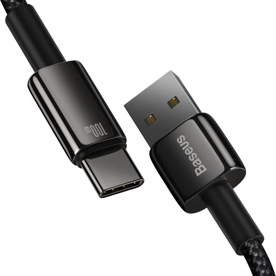 Baseus Kabel Tungsten USB-C–USB-C 100 W 1 m czarny