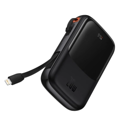 Baseus powerbank 10000mAh czarny — wariant produktu marki Baseus, kolor czarny, pojemność 10000mAh.