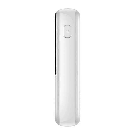 Baseus QC-PD-SCP-FCP powerbank 10000 mAh 20 W zwijany kabel biały