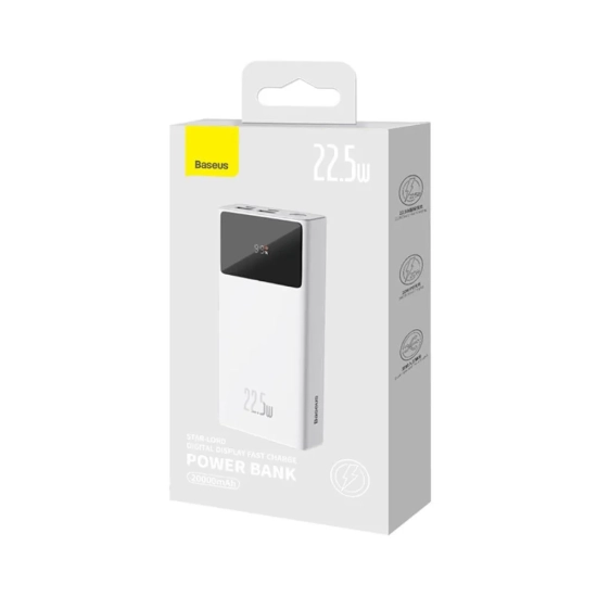 Baseus Star-Lord powerbank 20000 mAh 22.5 W biały