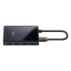 Hub USB-C Baseus PioneerJoy 4x USB-A 3.0 szary